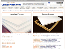 Tablet Screenshot of canvasplace.com